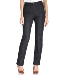 Look your slimmest in these Style&co. boot cut jeans, featuring a special tummy-smoothing panel at the front. Look your slimmest in these Style&co. boot cut jeans, featuring a special tummy-smoothing panel at the front.