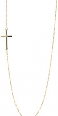 Mizuki 14k Side Cross Diamond Necklace, 16'' Mizuki 14k Side Cross Diamond Necklace, 16''