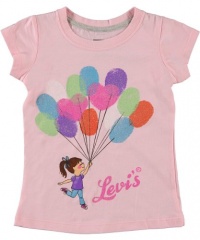 Levi's Fingerprint Balloons T-Shirt (Sizes 2T - 4T) - pink, 3t Levi's Fingerprint Balloons T-Shirt (Sizes 2T - 4T) - pink, 3t