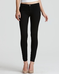 Denim leggings offer you the best of two worlds: a chic silhouette and effortless comfort. Team the closet perennial with an embellished tank and fitted blazer or a airy open cardi and fitted camisole. Ankle booties seal the look. Faux flat back pockets. Denim leggings offer you the best of two worlds: a chic silhouette and effortless comfort. Team the closet perennial with an embellished tank and fitted blazer or a airy open cardi and fitted camisole. Ankle booties seal the look. Faux flat back pockets.