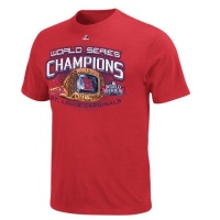 MLB Boys' St. Louis Cardinals 2011 World Series Champions Hit & Run T-Shirt (Athletic Red, Small) MLB Boys' St. Louis Cardinals 2011 World Series Champions Hit & Run T-Shirt (Athletic Red, Small)