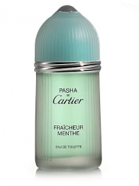 Pasha Fraicheur Menthe Eau de Toilette Spray. A fragrance which displays its tenacious and exhilarating freshness like the expression of controlled masculinity, an alliance of strength and elegance contained in the same scent. Top notes: mint, bergamot, mandarin and cardamom; middle notes: nutmeg, chili pepper and basil; base notes: oak moss, amber, vetiver and patchouli. Eau de toilette spray, 3.3 oz. Made in France. Pasha Fraicheur Menthe Eau de Toilette Spray. A fragrance which displays its tenacious and exhilarating freshness like the expression of controlled masculinity, an alliance of strength and elegance contained in the same scent. Top notes: mint, bergamot, mandarin and cardamom; middle notes: nutmeg, chili pepper and basil; base notes: oak moss, amber, vetiver and patchouli. Eau de toilette spray, 3.3 oz. Made in France.