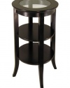 Winsome Wood Round Side Table, Espresso