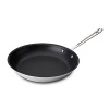 Ideal for foods that need flipping, this superlative nonstick fry pan allows you to deftly scrambling eggs and bacon or prepare a quick chicken sauté. Nonstick fry pans are safe in the oven to 500F degrees but should not be placed under a broiler.