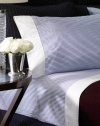 Lauren by Ralph Lauren Greenwich Modern Blue/White Stripe FULL Flat Sheet