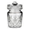 A jam jar in sublime crystal hosts jellies and preserves and makes a graceful and elegant display in your home.
