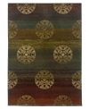 Truly a vibrant tale of color, the Odyssey area rug from Sphinx is cross-woven of 36 different colors which gives its pattern incredible depth and textural interest. Intricately woven of pure polypropylene for exquisite strength and softness.