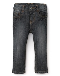 Pearls & Popcorn delivers essential five pocket jeans with slight distressing--must-haves with cableknit sweaters and basic tees. Pearls & Popcorn delivers essential five pocket jeans with slight distressing--must-haves with cableknit sweaters and basic tees.