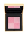 Dress cheeks in a sensual flush of color with this ultra-chic compact that seamlessly blends matte and iridescent textures to create a shimmery, lit-from-within look. Incredibly versatile, this blush colors, contours and highlights to create any effect-from natural to glamorous. The beautifully blendable formula contains self-adapting pigments that capture and transform light's intensity into a vibrant color source that complements any complexion. Remarkably silky texture blends beautifully for buildable, custom color.
