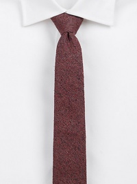 A traditional touch with modern characteristics, designed and crafted from supremely soft wool with a speckled melange finish.About 2½ wideWoolDry cleanImported A traditional touch with modern characteristics, designed and crafted from supremely soft wool with a speckled melange finish.About 2½ wideWoolDry cleanImported