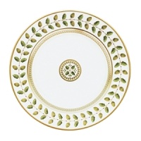 Inspired by designs from the Empire period, Constance is composed of a fresh composition that renders it a timeless classic. Elegantly outlined in gold, acorns and oak leaves, symbolizing strength and longevity, accent its delicate watercolor palette of greens. Inspired by designs from the Empire period, Constance is composed of a fresh composition that renders it a timeless classic. Elegantly outlined in gold, acorns and oak leaves, symbolizing strength and longevity, accent its delicate watercolor palette of greens.