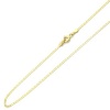 14K Yellow Gold 1.8mm Gucci Flat Mariner Link Chain Necklace 20 W/ Spring-Ring