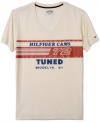 Vintage cool comes easy with this v-neck t-shirt from Tommy Hilfiger.