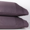 Soft and seductive ottoman striped duvet trimmed with a 1.25 silk flange.