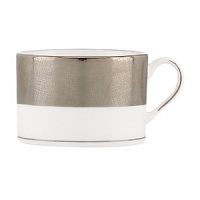 A scintillating band of platinum adorns every element of this fine bone china dinnerware collection for a dramatic and alluring effect, and each piece is crafted with a classic shape that suits all your formal presentations. A scintillating band of platinum adorns every element of this fine bone china dinnerware collection for a dramatic and alluring effect, and each piece is crafted with a classic shape that suits all your formal presentations.