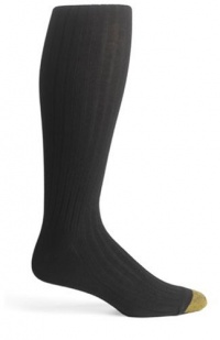 Gold Toe Men's ADC Aquafx Adams Rib Over the Calf Dress Sock, Black, 10-13 (Shoe Size 6-12.5) Gold Toe Men's ADC Aquafx Adams Rib Over the Calf Dress Sock, Black, 10-13 (Shoe Size 6-12.5)