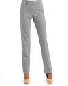 THE LOOKBanded waist with belt loops Front zip, button and tabbed double hook closures Back slash button pocketsTHE FITStraight leg silhouette Rise, about 9¾ Inseam, about 33THE MATERIAL96% wool/4% LycraCARE & ORIGINDry clean Imported