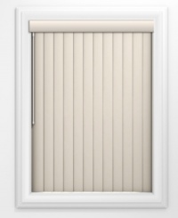 Define your window's view with the sleek and streamlined look of these classic vertical blinds from Simple Selections. Offered in an array of neutral tones to satisfy virtually any color palette. Define your window's view with the sleek and streamlined look of these classic vertical blinds from Simple Selections. Offered in an array of neutral tones to satisfy virtually any color palette.