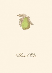 Graphique de France Perfect Pear Boxed Thank You Notes, 4.25 x 5.5 Inches, Cream (L808CB) Graphique de France Perfect Pear Boxed Thank You Notes, 4.25 x 5.5 Inches, Cream (L808CB)
