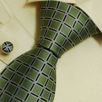 Green Checkers Tie for Men Blue Checker Birthday Gifts Fashion Silk Neck Ties Cufflinks Set 6428 Green Checkers Tie for Men Blue Checker Birthday Gifts Fashion Silk Neck Ties Cufflinks Set 6428