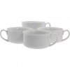 BIA Cordon Bleu Porcelain Soup Cup with Handle, White, Set of 4