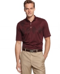 Look great and keep dry on the golf course or golf range in this great looking tonal argyle polo shirt by Greg Norman for Tasso Elba. Look great and keep dry on the golf course or golf range in this great looking tonal argyle polo shirt by Greg Norman for Tasso Elba.