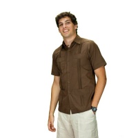 Guayabera Shirt for Men Poly Cotton. Short Sleeve Guayabera Shirt for Men Poly Cotton. Short Sleeve