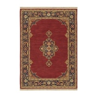 Inspired by treasured textiles found in English country homes, the English Manor Collection infuses your decor with timeless elegance. This classic Karastan rug boasts a resplendent floral border framing a solid ground for a bold field of color. After weaving, the fibers are luster washed to enhance the rich colors, then finished with a short fringe for easy maintenance. Inspired by treasured textiles found in English country homes, the English Manor Collection infuses your decor with timeless elegance. This classic Karastan rug boasts a resplendent floral border framing a solid ground for a bold field of color. After weaving, the fibers are luster washed to enhance the rich colors, then finished with a short fringe for easy maintenance.