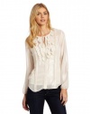 Calvin Klein Jeans Women's Ruffled Woven Shirt