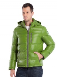 GUESS Chromatic Puffer Jacket, LEAF GREEN (XS) GUESS Chromatic Puffer Jacket, LEAF GREEN (XS)