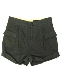 Rag & Bone womens woven cotton cargo pocket cuffed shorts