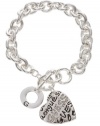 GUESS Online Exclusive - Graffiti GUESS Heart , SILVER