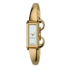 Gucci Women's YA109525 G-Line Gold-Plated White Dial Watch