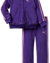 Puma - Kids Girls 2-6X Velour Set, Princes Purple, 5