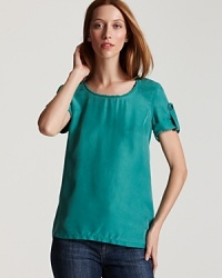 Soft washed silk lends laid-back luxe. From Burberry Brit. Soft washed silk lends laid-back luxe. From Burberry Brit.