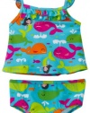 Carter's Baby-girls Infant 2 Piece Mermaid Swimsuit, Turquoise, 24 Months