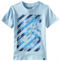Hurley Boys 2-7 Ego Crew Neck T-Shirt, Light Blue, 3T Hurley Boys 2-7 Ego Crew Neck T-Shirt, Light Blue, 3T