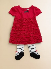 A dazzling Mary Jane design adds pretty style to these cozy tights.Elastic waist70% cotton/25% nylon/5% spandexMachine washImported A dazzling Mary Jane design adds pretty style to these cozy tights.Elastic waist70% cotton/25% nylon/5% spandexMachine washImported