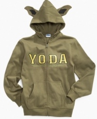 Looks super cool, this hoodie. He can get his Jedi Master on in this Yoda hoodie. Looks super cool, this hoodie. He can get his Jedi Master on in this Yoda hoodie.