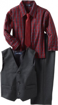 Izod Kids Boys 2-7 Three Piece Dress Vest Set, Navy, 4T Izod Kids Boys 2-7 Three Piece Dress Vest Set, Navy, 4T