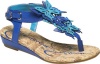 Jessica Simpson Vivian Thong Sandal (Little Kid/Big Kid),Turquoise/Blue,3 M US Little Kid