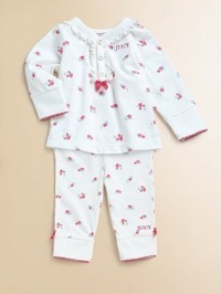 Juicy Couture Infant's Floral Tee and Pant Set - Angel 6/9 Months Juicy Couture Infant's Floral Tee and Pant Set - Angel 6/9 Months