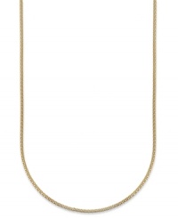 Once more, with feeling. Giani Bernini's popcorn chain, set in stunning 24k gold over sterling silver, offers a textured feel to enhance the attraction. Approximate length: 20 inches.