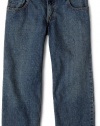 Levi's Boys 8-20 550 Relaxed Fit Jean Husky, CLEAN CROSSHATCH, 14 Husky