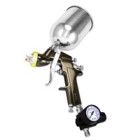 Professional Grade 1.7mm HVLP Air Spray Gun with Gun Metal Finish Professional Grade 1.7mm HVLP Air Spray Gun with Gun Metal Finish