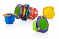 Nuby 5 Count Splish Splash Stacking Bath Cups Nuby 5 Count Splish Splash Stacking Bath Cups
