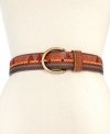 Add embroidered-chic to your accessories arsenal with this have-to-have decorative belt from Fossil. With a laid-back vintage vibe, it adds artisan appeal to your everyday look.
