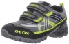 Geox CWILDWPF2 Sneaker (Infant/Toddler),Dark Grey/Lime,27 EU/10 M US Toddler