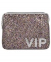 Give your gadget the VIP treatment with this glam iPad sleeve from Nine West. Glimmery sequin dress the outside, while plenty of interior padding keeps your technology protected and in place.