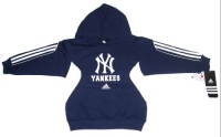 New York Yankees Baseball Adidas Youth Hooded Sweatshirt With Pocket Size Small 6/7 New York Yankees Baseball Adidas Youth Hooded Sweatshirt With Pocket Size Small 6/7